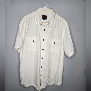 Vintage Northwest Territory Men's White Button Shirt 100% Cotton Sz 2XLT